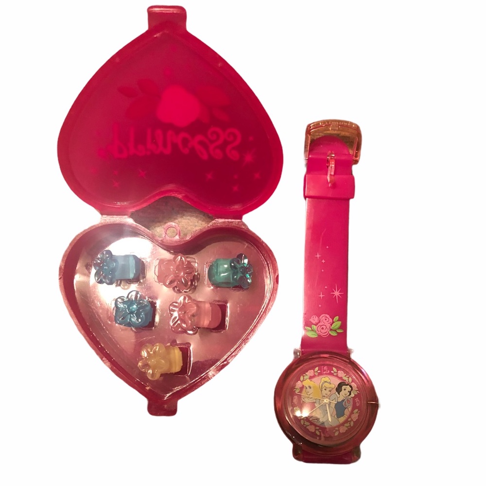 New Disney Princess Watch, Hair Clips and Case